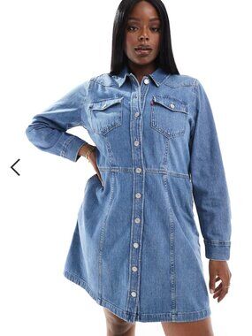 Levi's Jeans Denim Jacket Flynn Western Dress XL